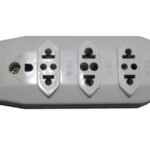 TOMADA EM BARRA MODELO ANTIGO 3 S. EMB. C/10 UNIDADES