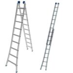 ESCADA EXTENSIVA 6 X 2 DEGRAUS ALUMINIO - MOR