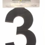 NUMERO RESIDENCIAL PRETO 3 - STYLE