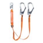 TALABARTE DUPLO EM Y PLANO C/ ABSORVERDOR DE ENERGIA 55MM 2M - DELTA PLUS