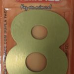 NUMERO 125MM ACM OURO ESCO. 8 - NUMERAL