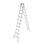 ESCADA EXTENSIVA 10 X 2 DEGRAUS ALUMINIO - MOR