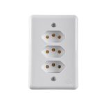 ILUMI - CJ 3 TOMADAS 2P+T 20A 250V~ MONOBLOCO STYLUS