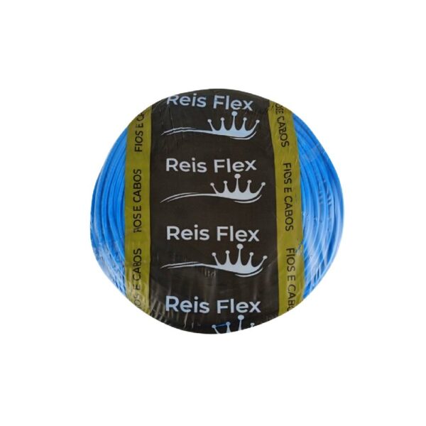 CABO FLEXIVEL ROLO C/ 100M 4,0MM - REI FLEX Azul