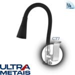 TORNEIRA FLEX CONE PRETA COZ. BANCADA 3/4 C77 - 1/4 Volta - ULTRA METAIS