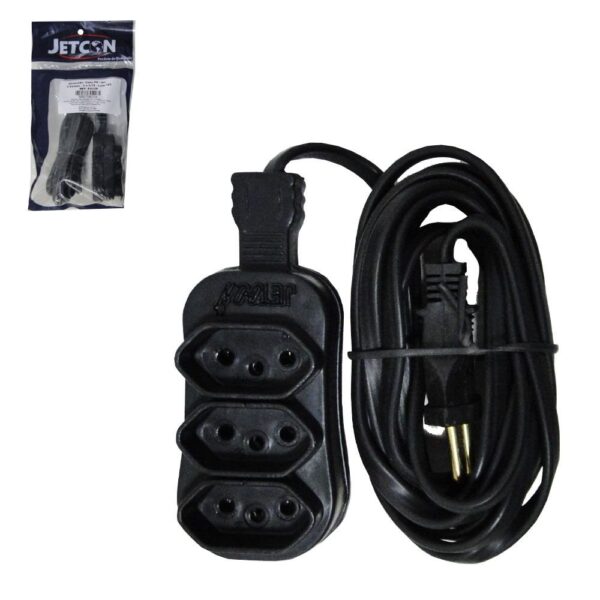 EXTENSAO CABO PP TRIPOLAR 3 X 0.75 - 10M - JETCON