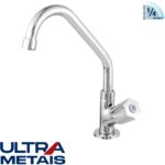 TORNEIRA METAL 1168 COZINHA BANCADA 5/8 BICA MOVEL C50 1/4 VOLTA - ULTRA METAIS