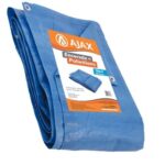ENCERADO POLIETILENO AZUL 8 X 6M 100 MICRAS - AJAX