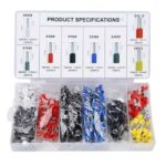 TERMINAL ILHOS TUBULAR FIO ELETRICO ISOLADOS MISTO 1200PCS - EXBOM