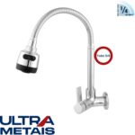 TORNEIRA GOURMET CROMADA COZ. PAREDE 5/8 C17 - 1/4 Volta - ULTRA METAIS