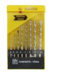 JG. BROCAS P/ CONCRETO C/ 8 PC - FERTAK