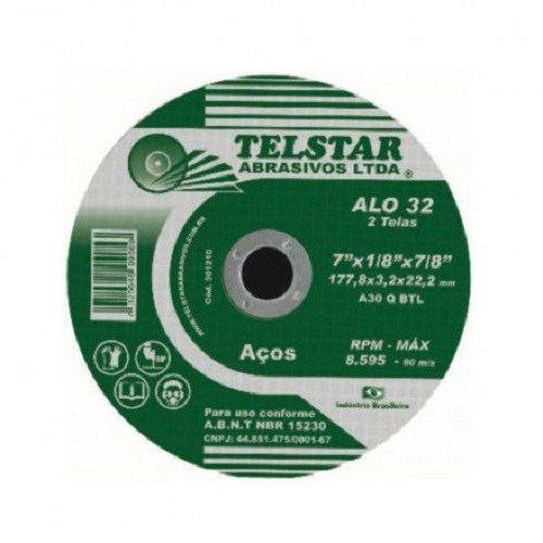 DISCO CORTE 7'' X 1/8 X 7/8 - TELSTAR