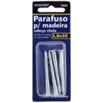 ENC. PARAF MAD.CABECA CHATA 4,8 X 50 C/4 - BRASF