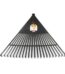 VASSOURA PLASTICA PRETA 22 DENTES C/ CABO 1,20M - MAX