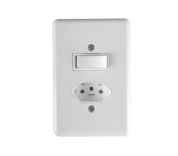 ILUMI - CJ INTER PARALELO 6A C/ TOMADA 2P+T 10A 250V~ STYLUS