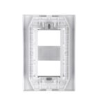 ILUMI - PLACA 4X2 2 MODULOS SEPARADOS C/ SUPORTE VIVAZ