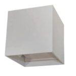 ARANDELA DE PAREDE BRANCA LED 6W CUBO IP45