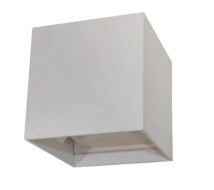 ARANDELA DE PAREDE BRANCA LED 6W CUBO IP45
