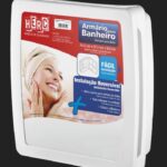 ARMARIO P/ BANHEIRO BRANCO C/ ESPELHO - HERC