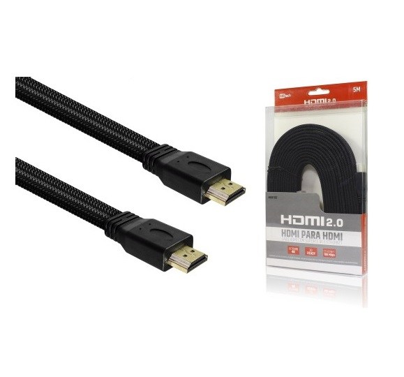 CABO HDMI X HDMI ACHATADO 4K C/ 4,5M - MBTECH