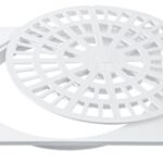 CJ. GRELHA + PORTA GRELHA QUADRADA BRANCA 100 MM - HERC