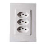 ILUMI - CJ 3 TOMADAS 10A 250V~ MONOBLOCO VIVAZ