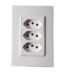 ILUMI - CJ 3 TOMADAS 10A 250V~ MONOBLOCO VIVAZ