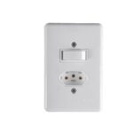 ILUMI - CJ INTER SIMPLES 6A C/ TOMADA 2P+T 10A 250V~ STYLUS