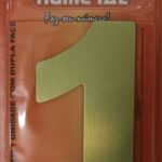 NUMERO 125MM ACM OURO ESCO. 1 - NUMERAL