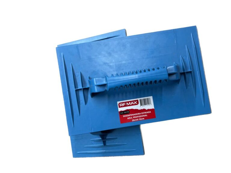 DESEMPENADEIRA ESTRIADA PROFISSIONAL AZUL 20 X 32CM - RF MAX