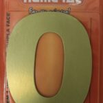 NUMERO 125MM ACM OURO ESCO. 0 - NUMERAL