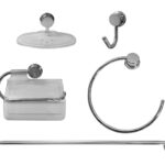 KIT DE ACESSORIOS P/ BANHEIRO ABS C/ 5 PC - RAYCO