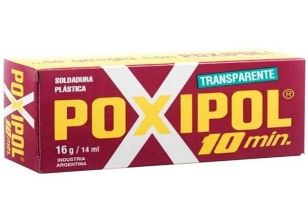 ADESIVO EPOXI LIQ. 10MIN TRANSPARENTE C/ 6 UN - POXIPOL