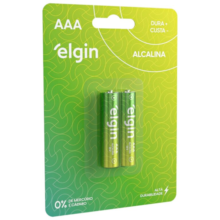 PILHA AAA ALCALINA BLISTER C/ 2 PC - ELGIN