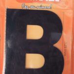 LETRA PRETO 125 MM B - NUMERAL
