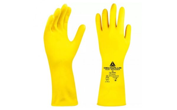 LUVA LATEX AMARELA T. 9 (G) - PRO SAFETY