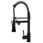 TORNEIRA MONO COZINHA GOURMET BAIXA PRETA GATILHO ABS