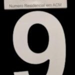 NUMERO RESIDENCIAL BRANCO 9 - STYLE