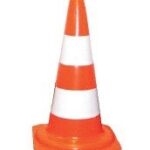 CONE LARANJA / BRANCO 75 CM - PLASTCOR