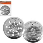 GRELHA INOX REDONDO 15CM X 15CM C/ FECHO CROMADA - BF