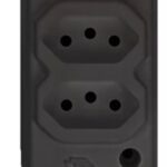 TOMADA EM BARRA 2 (DUPLA) 2P+T 10A/20A PRETA - RF MAX