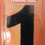 NUMERO GRANDE ACM PRETO 1 - NUMERAL