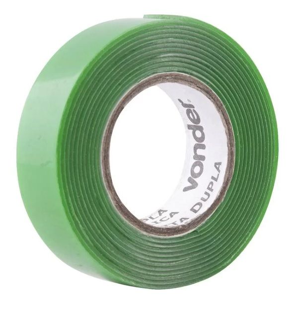 FITA DUPLA FACE ACRILICA 19 MM X 2 M VERDE - VONDER