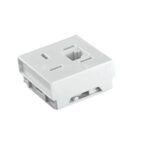 ILUMI - MODULO TOMADA TELEFONE RJ11 PT SLIM