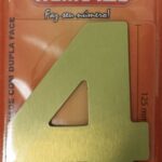 NUMERO 125MM ACM OURO ESCO. 4 - NUMERAL