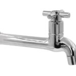 TORNEIRA ABS CROMADA PAREDE FIXA LONGA C/ AREJADOR C31 - ULTRA METAIS