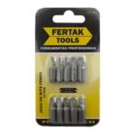 JG. BITS FENDA CRV C/ 10 PC CURTO 25MM - FERTAK