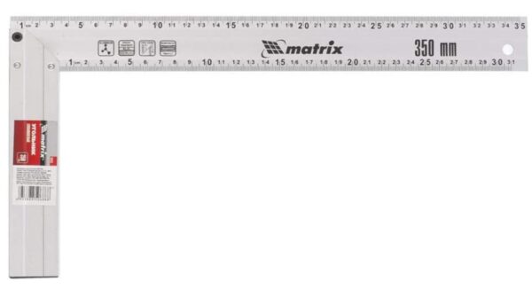 ESQUADRO C/ CABO ALUMINIO 14'' (35CM) - MTX