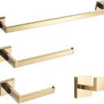 KIT SANITARIO ACABAMENTO PORTA TOALHA OD 6011 - DOURADO