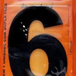 NUMERO GRANDE ACM PRETO 6 - NUMERAL